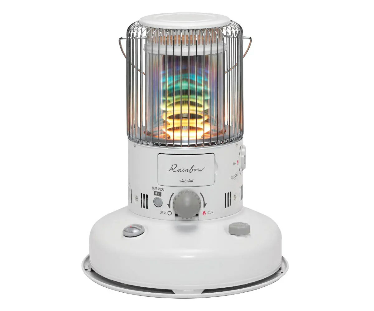 トヨトミ　電池レス石油ストーブ　レインボー　対流型　RB-G2524　W　ホワイト　乾電池不要タイプです..