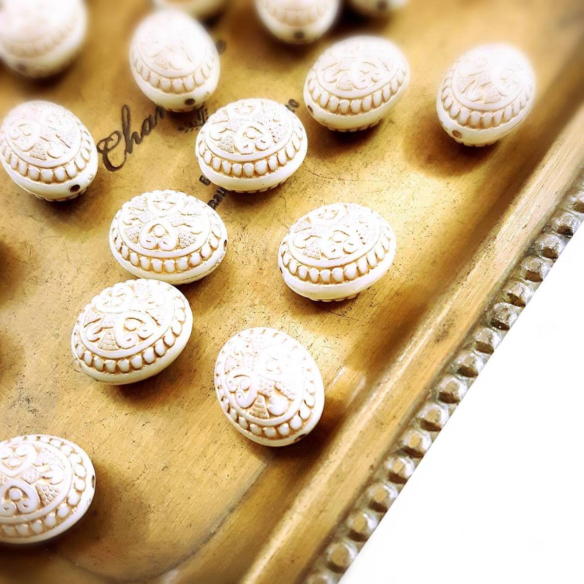 【道後雑貨店】4個 ※アンティークパーツ ハンドメイド アクセサリーパーツ アクリルストーン アクリル..