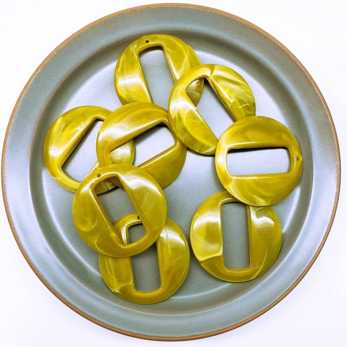 【道後雑貨店】6個 ※高品質マーブリングアクリルストーン　ハンドメイド アクセサリーパーツ アクリル..