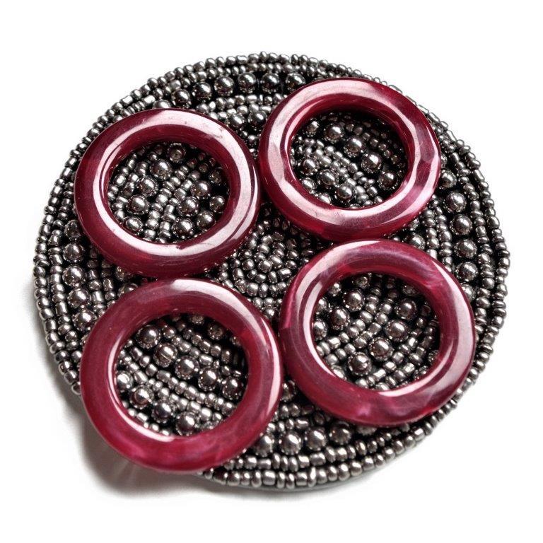 【道後雑貨店】4個 ※高品質リングパーツ　上下縦穴付き ハンドメイド アクセサリーパーツ アクリルスト..