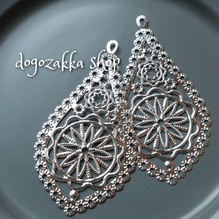 【道後雑貨店】6個 　合金チャーム　シルバー　 アクリルストーン アクリルビーズ チャーム レア イン..