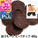 犬 おやつ 無添加 国産 がんこおやじのおやつ亭 桜スモークビーフチップ 40g【D】
