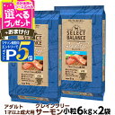 【マラソン期間限定!要エントリーでさらにP5倍】セレクトバランス グレインフリー アダルト サーモン 小粒 6kg×2個+選べるおまけ付き 成犬 1才以上の成犬...
