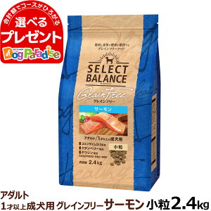 セレクトバランス グレインフリー アダルト サーモン 小粒 2.4kg 成犬 1才以上の成犬用 穀物不使用 犬 ドッグフード フード ドライ 穀物アレルギー配慮 心臓の健康維持