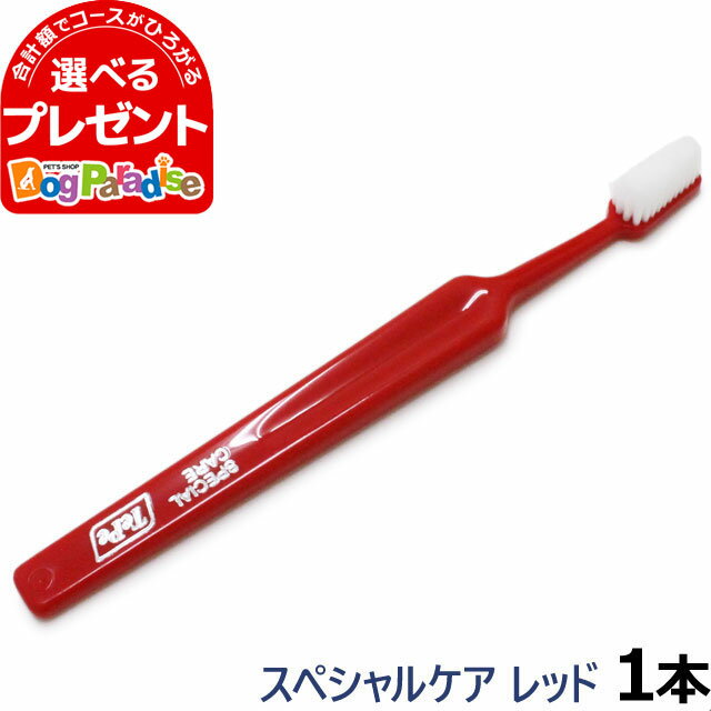 Tepe テペ 歯ブラシ スペシャルケア レッド×1本(犬 歯磨き ハブラシ デンタルケア 歯 お手入れ ペット ..