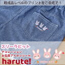 【最大800円オフクーポン！】haruteデコアイロンシール・スリーラビット