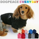 犬服 犬の服 Dog Peace(ドッグピース) エブリデイフリースロゴタートルネックトップ ハイネック ドッグウェア マッチングスタイル対応 国内生産 日本製 メール便可