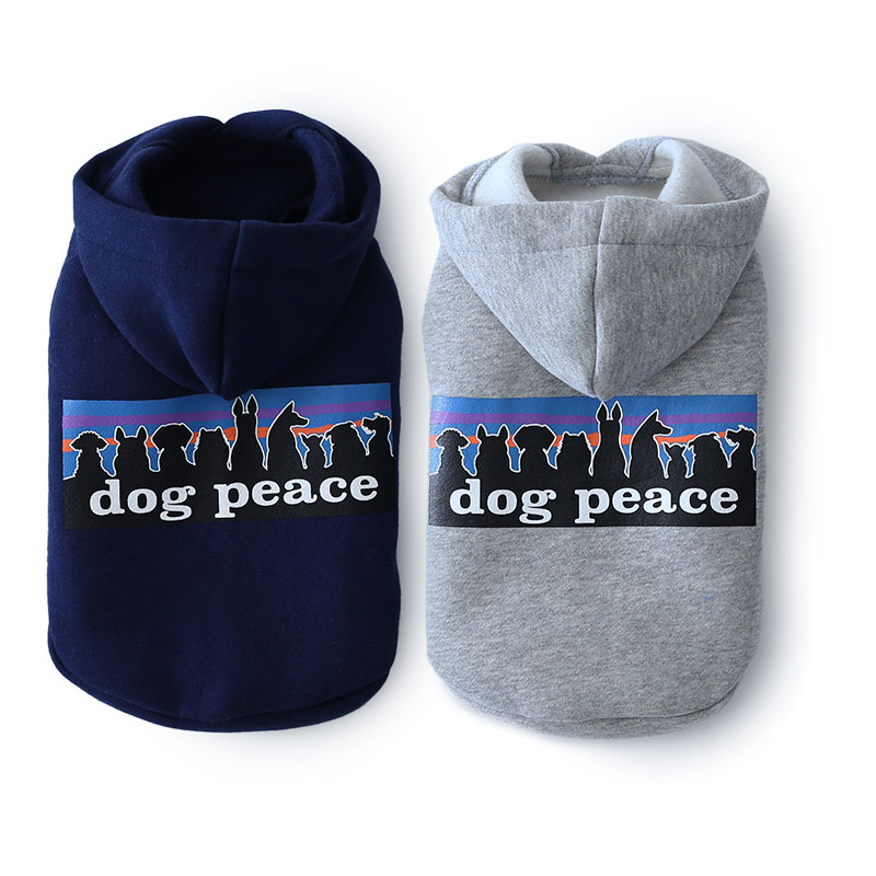 楽天Dog Peace harute犬 服 犬服 犬の服 Dog Peace（ドッグピース） 国内生産 日本製 メール便可 裏起毛サンセットロゴパーカー