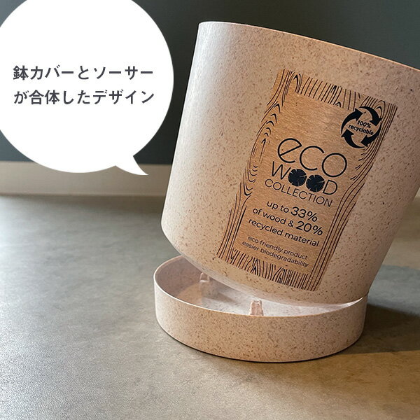 植木鉢 鉢カバー ポーランド製 PROSP TUBO（タボ）ポット 観葉植物 円柱 筒型 シリンダー ガーデニング 園芸 インテリア おしゃれ 鉢植え モダン 受け皿付き ホワイト ナチュラル コーヒー ブラック 大型 中型 小型 軽量 2
