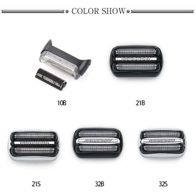 ブラウン 3020s 替え刃 シリーズ3 2個セット 310s 2個セット 3080s シェーバー替刃 替刃 2個セット 3040s セット刃 シェーバー 32S 21B 電気 互換 髭剃り 電動 320s 替刃 Braun シェーバー 350cc S3シリーズ対応 交換用 替刃 長持ち メンズシェーバー用商品説明ブラウンシェーバー替刃2個セット高品質ステンレスの網刃と二重刃システムを搭載し、様々な長さのヒゲに対応する互換ひげそり替刃です。取り付けが簡単で、数秒で交換可能。防水・防錆性に優れ、濡れた状態や乾いた状態でも使用可能。サイズ2個セットサイズについての説明対応機種:【21B】ブラウンS3シリーズの301s 310s 320s 330s 340s 350cc 360s 370cc 380s 390cc 3000s 3010s 3020s 3030s 3040s 3050cc 3080s 【32B】ブラウンS3シリーズの300s、301s、310、310s、320、320s-4、320s-5、330、330s-4、330s-5、340、340s-4、340s-5、345s-5、350cc、350cc-4、350cc-5、350cc-5R、350cc-5R2、360、360s-5、370、390cc、390cc-4、390cc-5素材ABS ステンレス色32B 32S 21B 21S 10B備考湿気を含んだ状態や水を含んだまま放置しないでください。この製品は洗濯で若干縮むことがあります。洗濯機は使用できません。※ベージュ×モカのみ使用糸の関係上、風合いが少々異なります。サイズ詳細等の測り方はスタッフ間で統一、徹底はしておりますが、実寸は商品によって若干の誤差(1cm 3cm )がある場合がございますので、予めご了承ください。製造ロットにより、細部形状の違いや、同色でも色味に多少の誤差が生じます。パッケージは改良のため予告なく仕様を変更する場合があります。▼商品の色は、撮影時の光や、お客様のモニターの色具合などにより、実際の商品と異なる場合がございます。あらかじめ、ご了承ください。▼生地の特性上、やや匂いが強く感じられるものもございます。数日のご使用や陰干しなどで気になる匂いはほとんど感じられなくなります。▼同じ商品でも生産時期により形やサイズ、カラーに多少の誤差が生じる場合もございます。▼他店舗でも在庫を共有して販売をしている為、受注後欠品となる場合もございます。予め、ご了承お願い申し上げます。▼ブラウン 3020s 替え刃 シリーズ 32B 32S 21B 21S 10B