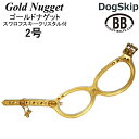 バディーベルト ハーネス 2号 GOLD NUGGET ゴールドナゲット スワロフスキークリスタル付 小型犬 ペット レザー 本革 BUDDYBELT バディベルト 犬用 胴輪 リングハーネス メガネハーネス ボディベルト バディーベルト正規輸入代理店 正規店