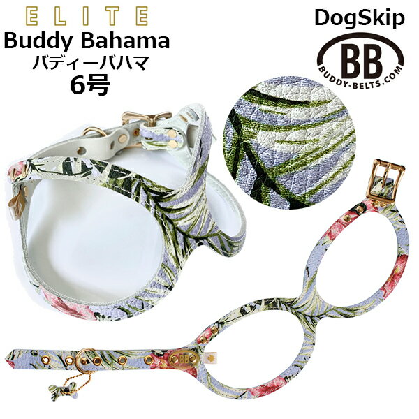 バディーベルト ハーネス 6号 バディーバハマ Buddy Bahama 中型犬 ペット レザー 本革 BUDDYBELT バディベルト 犬用 胴輪 リングハーネス メガネハーネス ボディベルト バディーベルト正規輸入代理店 正規店