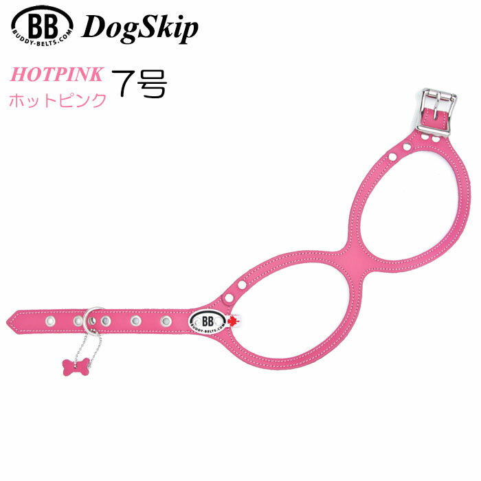 胴輪 ハーネス バディベルト 7号 ホットピンク HOT PINK BUDDY BELT BUDDYBELT ペット 犬 レザー 本革 犬 犬用 ドッ…