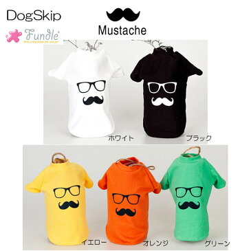 犬用 猫用 洋服 ファンドルマスターシTシャツ ドッグ 小型犬 犬服 Fundle Mustache (dog clothes)