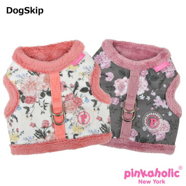 カラーピンカハーネス：S,M,Lサイズ 小型犬 犬 PINKAHOLIC NEW YORK ピンカホリック ニューヨーク ペット ドッグ 胴回り調節可能 CALLA PINKA HARNESS