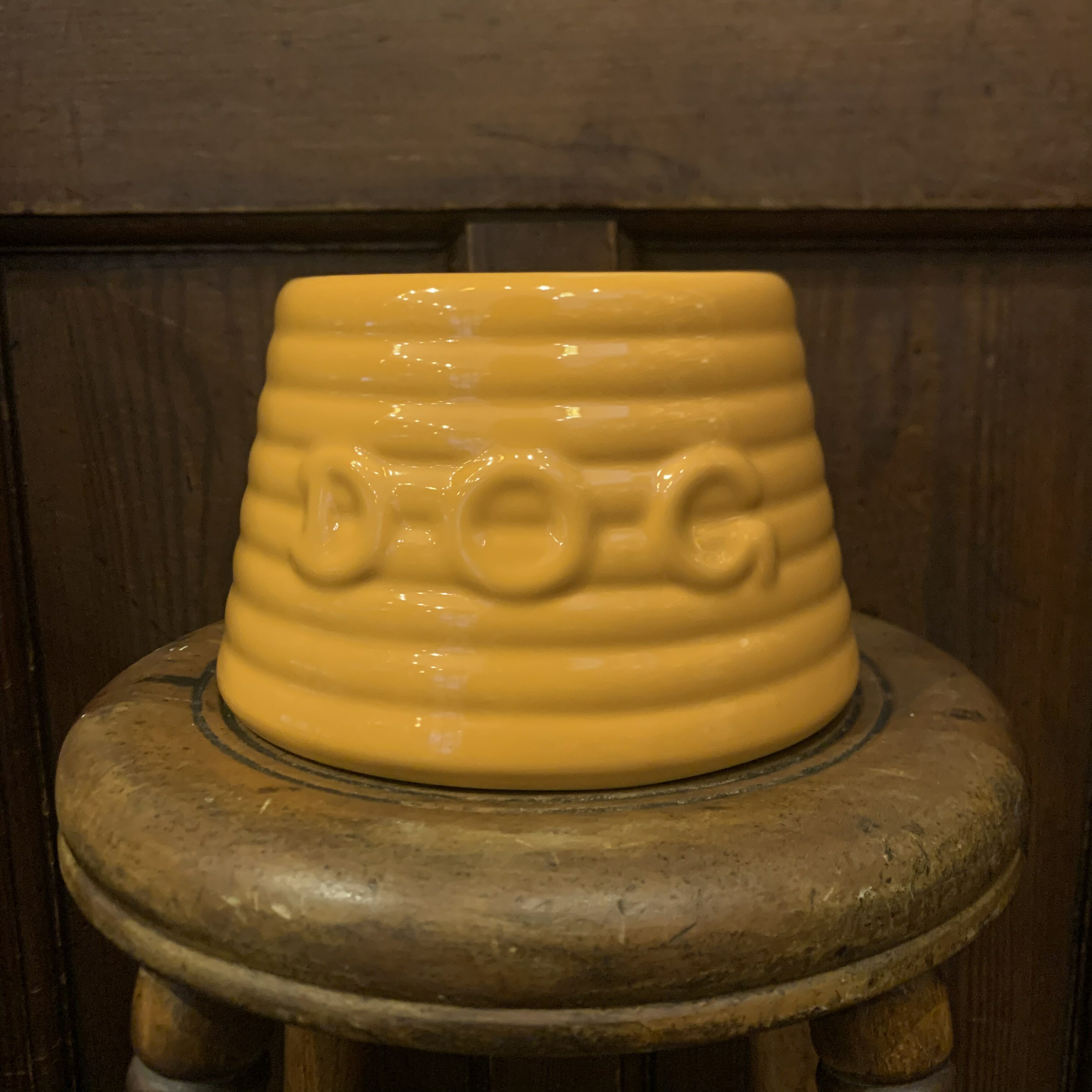 BAUER POTTERY バウアーポッタリー Sサイズ ドッグボウル RINGWARE DOG BOWL マンゴー MANGO 犬用食器
