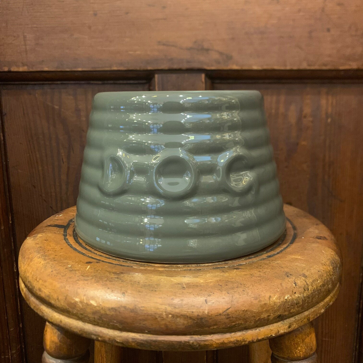 BAUER POTTERY バウアーポッタリー Sサイズ ドッグボウル RINGWARE DOG BOWL シイタケ SHIITAKEのサムネイル