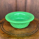 BAUER POTTERYDEMI DOG BOWLPARROTGREENパロットグリーン(犬用食器)バウアーポッタリー デミドッグボウル