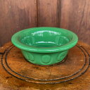 BAUER POTTERYDEMI DOG BOWLSPRUCE スプルース 濃い緑(犬用食器)バウアーポッタリー デミドッグボウル