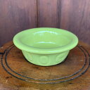 BAUER POTTERYDEMI DOG BOWLCHARTREUSE シャトルーズ (犬用食器)バウアーポッタリー デミドッグボウル