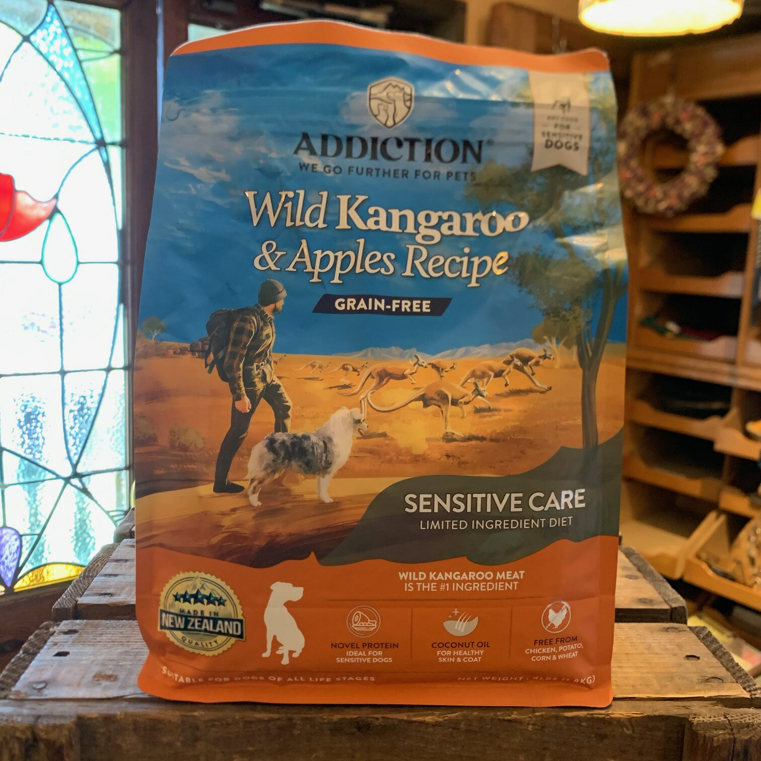 アディクション ドッグフード ワイルドカンガルー&アップル1.8kg グレインフリー 犬用総合栄養食　