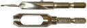 【メール便!】スターエム No.58S普通鋼皿取錐&埋木錐セット3×9×9 【送料無料】 日本製 小林式 スターM 木工ドリル