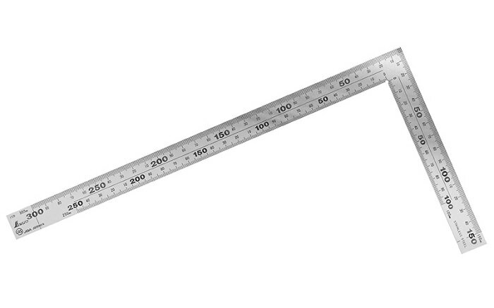 【メール便！】　　シンワ 11215 曲尺厚手広巾 ステン 30cm 表裏同目 8段目盛 JIS