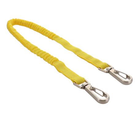 【メール便！】　　 DBLTACT DT-ST-01YL ◆布製安全コード　使用荷重3kg　＜フック2個＞　イエロー◆ 布..