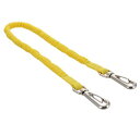 【メール便!】 DBLTACT DT-ST-03YL ◆布製安全コード 使用荷重1kg <フック2個> イエロー◆ 布製安全コード ダブルタクト