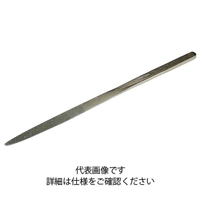 エビ ダイヤモンドヤスリ 鉄工用 三角 K8S 【　仕様　】 ●全長(mm)：200●刃長(mm)：70●形状：三角(幅)7.5●タイプ：8本組●柄の形状：平●質量(g)：60●砥粒(#)：140 【　特長　】 ●タイプ(精密用：仕上げ研削・修正・すり合わせなど、鉄工用：荒研削・剛性を要する重研削など)、種類(5・8・10・12本組：大きさの単位)、形状(平：平面用、半丸：R部用、丸：丸穴用、角：角穴用、三角：各部用)の中から用途に合ったものを選択下さい●ダイヤモンド砥粒を均一に分布させ、安定した状態でヤスリ台金へ強固に持続されている為、砥粒の鋭利な切れ味が表面に吐出し、最初の鋭い切れ味で長寿命を保ちます●荒研削、剛性の必要な使用に適します