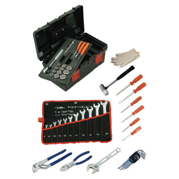 スーパーツール | プロ用標準工具セット 差込角12.7mm 総点数48 [ S6500N ] | SUPERTOOL ※沖縄・離島は別途送料が必要