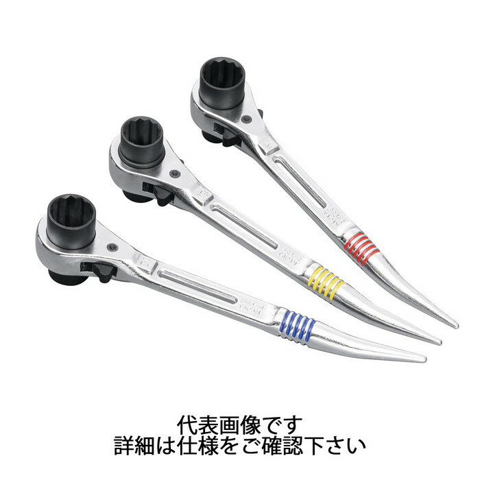 Rakuten - スーパーツール | 曲ガリシノ付・両口ラチェットレンチ ショートタイプスライド穴付 対辺17×21mm [ SRB1721R ] | SUPERTOOL ※沖縄・離島は別途送料が必要