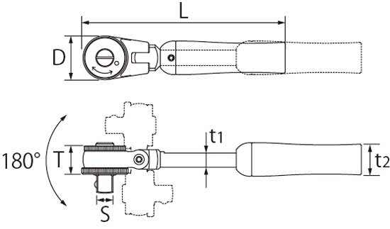 �ȥå׹��� �󿶤꿭�̥�����åȥϥ�ɥ�(������9.5mm)(������12.7mm) [ SR-3 ] 9.5(3/8