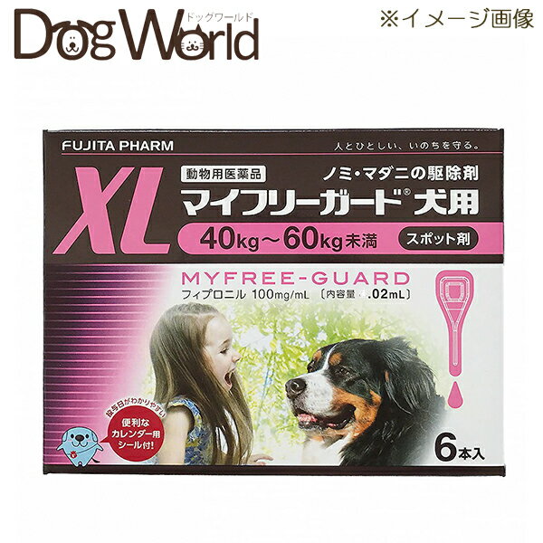 マイフリーガード 犬用 XL 40〜60kg 6本入 4.02mL 6 動物用医薬品 ［期限：2024/11］