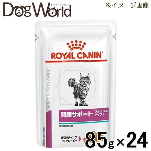 ロイヤルカナン 食事療法食 猫用 腎臓サポート フィッシュテイスト パウチ 85g×24