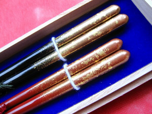 【送料無料】箸◆夫婦箸◆一双　瑞雲　桐箱入り◆結婚祝い　夫婦箸★若狭塗箸 【楽ギフ_包装】【楽...