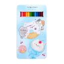 【ブラックフライデー最大5%OFFクーポンあり】色鉛筆セット 女の子 向け 12色 色鉛筆 もぐにゃん 猫 カミオジャパン おしゃれ で かわいい 文房具