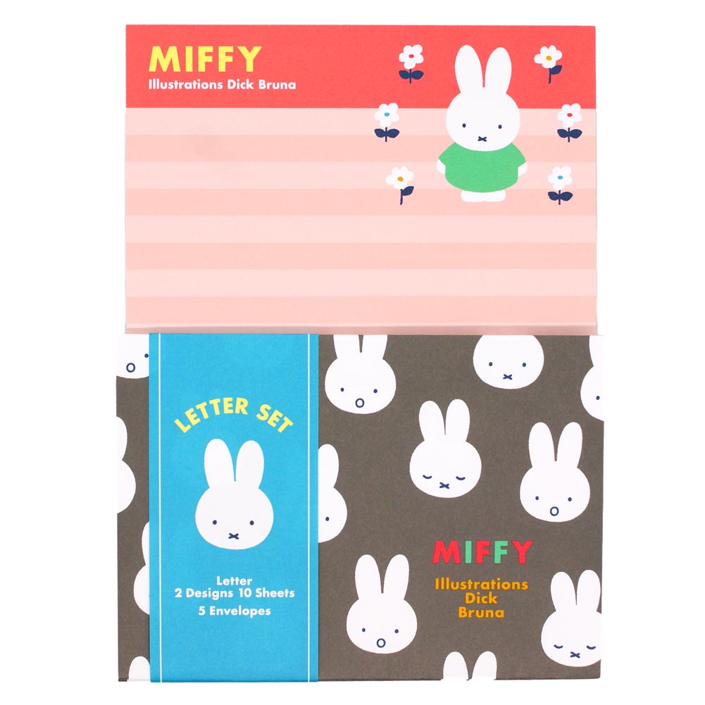 【メール便 OK】 レターセット 女の子 向け ミッフィー miffy BS22-29 スクエア おしゃれ で かわいい 文房具 の ドイブングテン