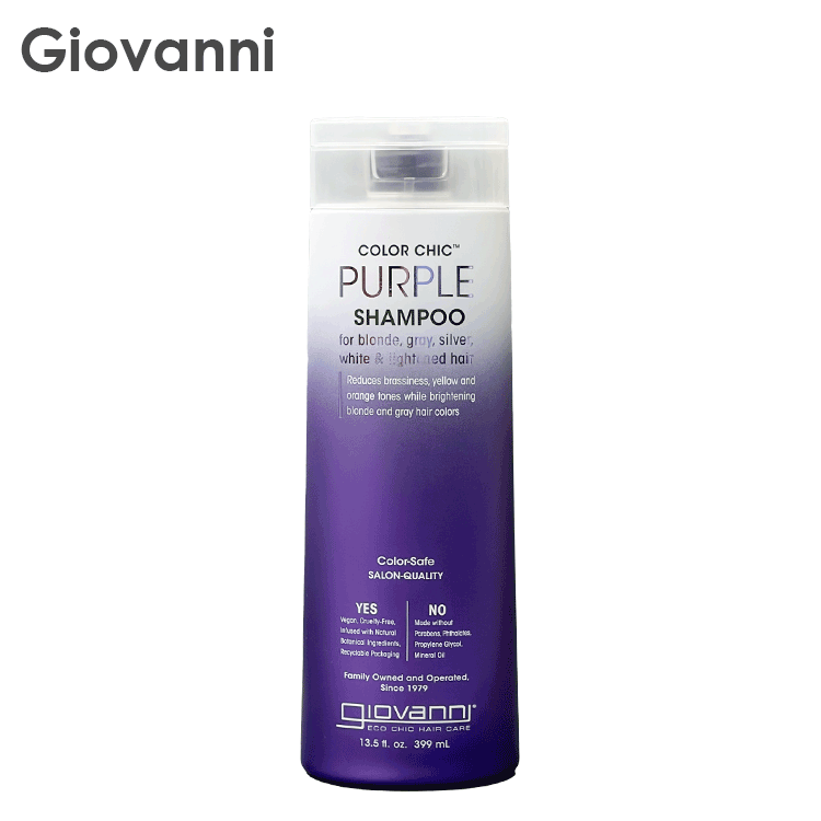 Hair Care - ジョバンニ ジョヴァンニ giovanni Color Chic パープルシャンプー 399ml ムラシャン ハイトーン ブリーチヘア サロン カラーコントロール 人気 黄ばみ 色落ち ダメージヘア