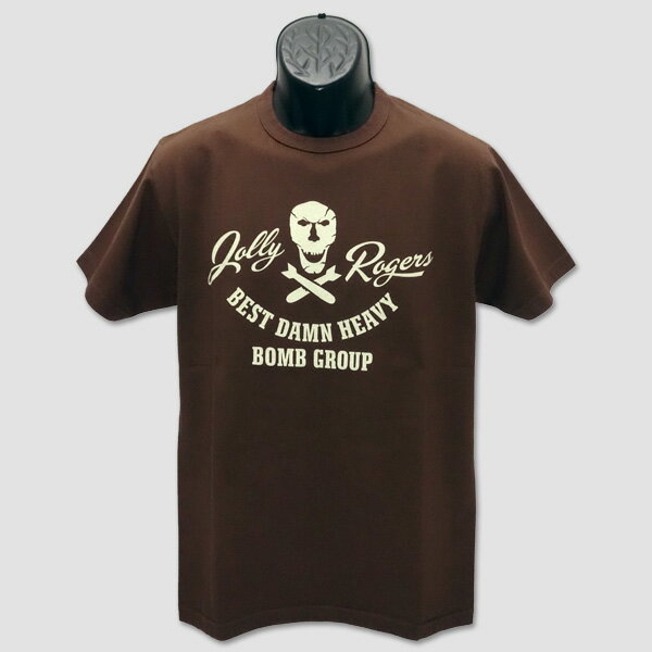 バズ・リクソンズ　BUZZ RICKSON'S　半袖ミリタリーTシャツ　“JOLLY ROGERS” BR78907