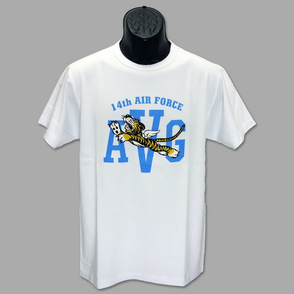 バズ・リクソンズ　BUZZ RICKSON'S 半袖ミリタリーTシャツ　“14th AIR FORCE FLYING TIGERS” BR79046