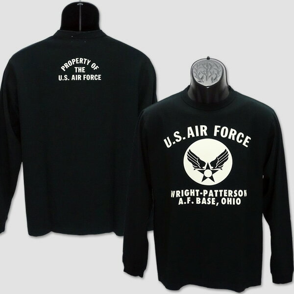 バズ・リクソンズ　BUZZ RICKSON'S　長袖ミリタリーTシャツ　“U.S. AIR FORCE OHIO” BR69446