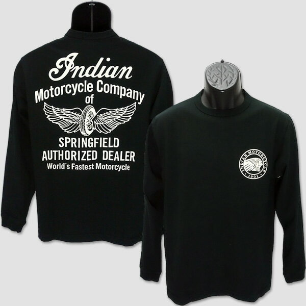 インディアン・モーターサイクル　INDIAN MOTORCYCLE　長袖ライダーTシャツ　“FLYING WHEEL” IM69293