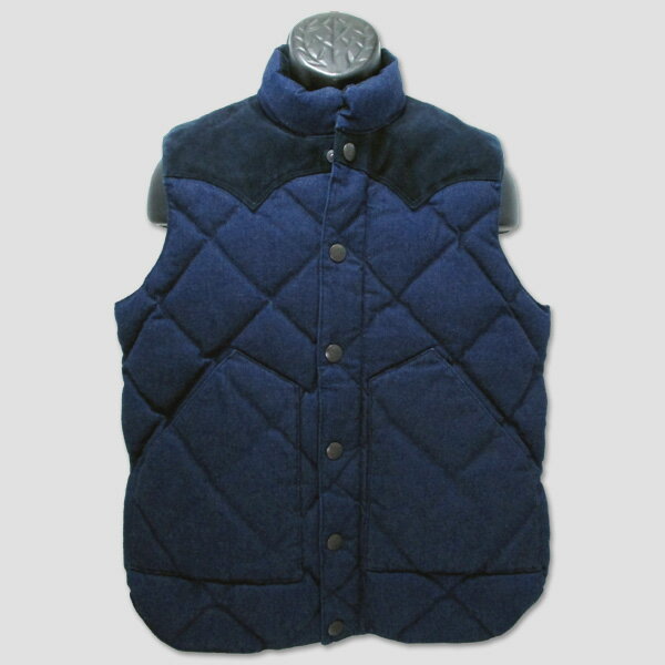 シュガーケーン　SUGAR CANE　レザーヨーク・ダウンベスト　“10oz DENIM DOWN VEST” SC13328