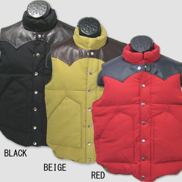 シュガーケーン　SUGAR CANE　ダウンベスト　“LEATHER YOKE DOWN VEST” SC12340