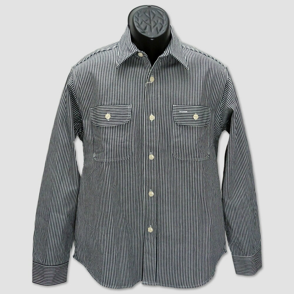 Rakuten - シュガーケーン　SUGAR CANE　長袖ヒッコリーストライプ・ワークシャツ　“HICKORY STRIPE L/S WORK SHIRT” SC27853