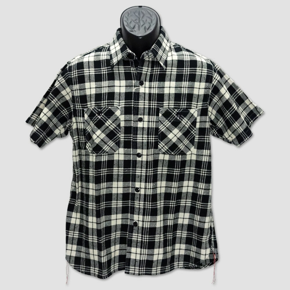 Rakuten - シュガーケーン　SUGAR CANE　半袖ネップツィルチェックワークシャツ　“NEP TWILL CHECK S/S WORK SHIRT” SC38158