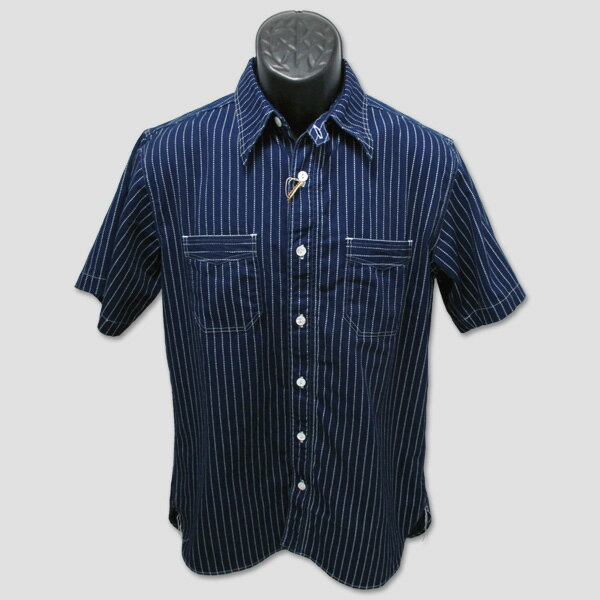 Rakuten - シュガーケーン　SUGAR CANE　ウォバッシュ・ストライプ半袖ワークシャツ　“8.5oz WABASH STRIPE WORK SHIRT” SC36267A