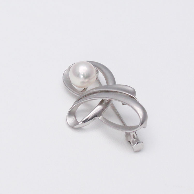 パールブローチ あこや真珠 8mm 宇和島真珠 Akoya Pearl