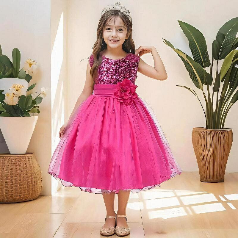 Rakuten - 【在庫処分セール】子供ドレス　ピアノ発表会ドレス　子供フォーマルドレス　フラワーガール　女の子花ドレス　グレー　グリーン　ブラック　レッド　ネイビー　プリンセスドレス　演奏会　七五三撮影ドレス　お誕生会　結婚式ドレス